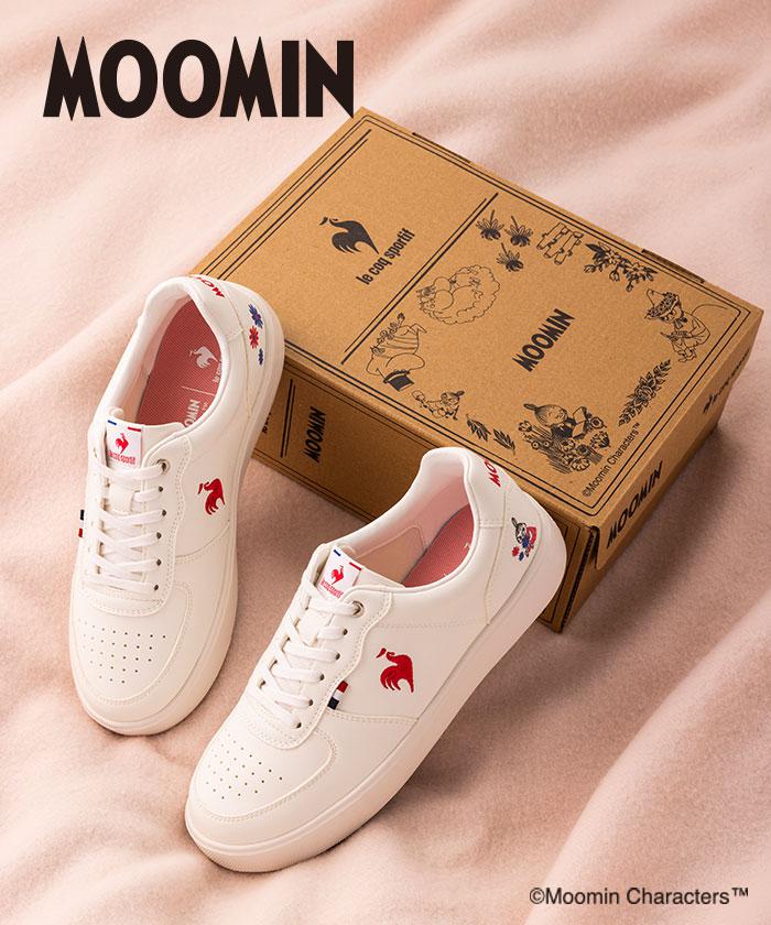 【公式】ルコックスポルティフ le coq sportif 【ムーミンコラボ】LCS ニーム MM レディース オリジナルシューズボックス 女性 軽量 オーソライト ローカット スニーカー スポーツ ブランド 2026年春夏モデル LU6SSN16LZ画像