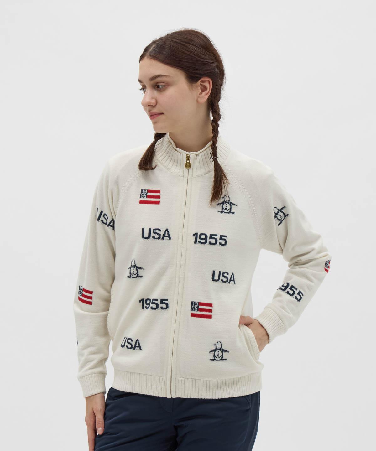 【公式】マンシングウェア MUNSINGWEAR HEAT NAVI ハイブリッドニットブルゾン レディース 女性 蓄熱保温 ゴルフ おしゃれ スポーツ ブランド 2025年秋冬モデル MG5FST26L