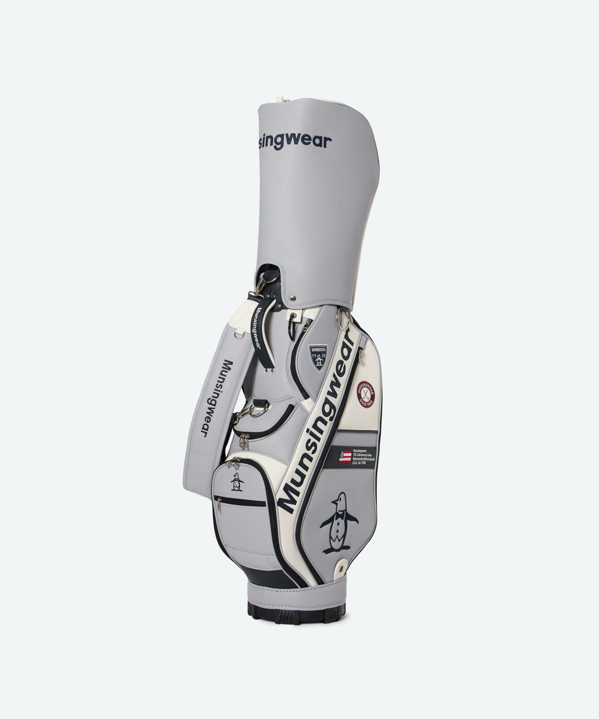 【公式】マンシングウェア MUNSINGWEAR キャディバッグ スポーティー 9.5型 メンズ 男性 大口径 ネームプレート付属 カラビナ付属 ゴルフ 2026年春夏モデル MG6SCB04M