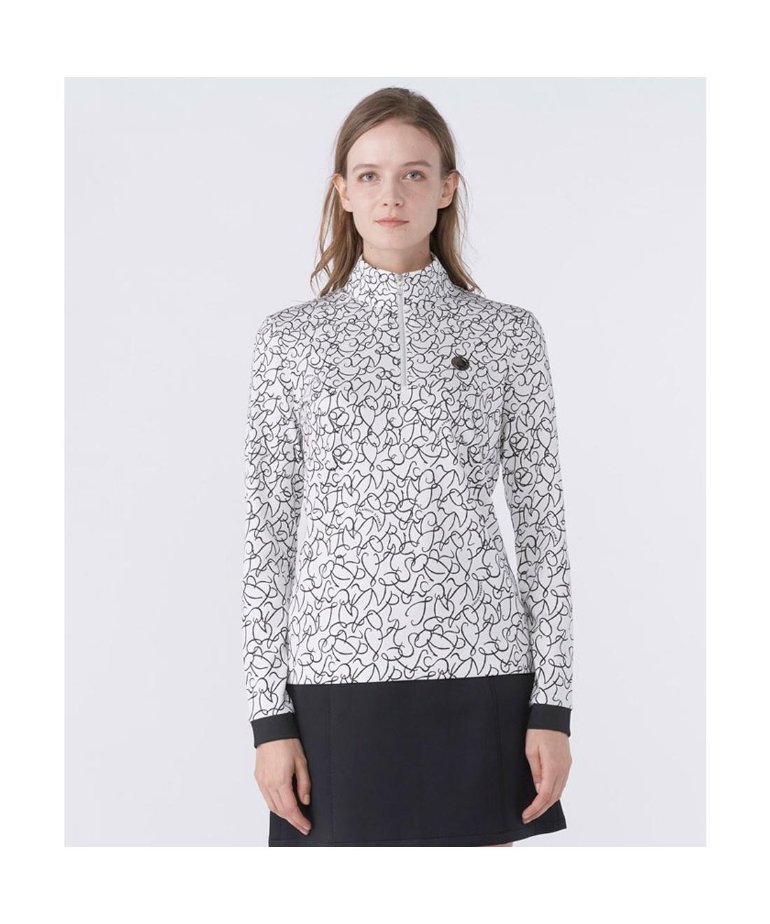 【公式】ランバン スポール LANVIN SPORT ロゴプリントハーフジップ長袖シャツ レディース 女性 吸汗速乾 UVカット 蓄熱保温 フィールサーモ ゴルフ 2026年春夏モデル VG6SLS11L|デサント公式通販 店