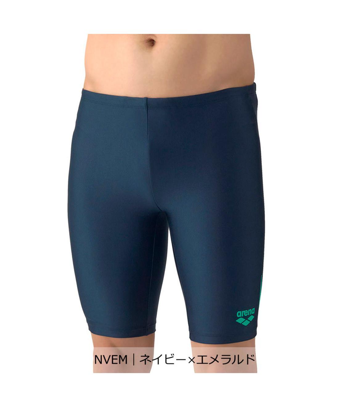 【公式】アリーナ arena フィットネススパッツ（ハーフレッグ/インナー付き）【返品不可商品】 メンズ 男性 シンプル 水泳 スイム スイミング プール アクアビクス 水中ウォーキング スポーツ ブランド 2026年春夏モデル AS6SWF73M