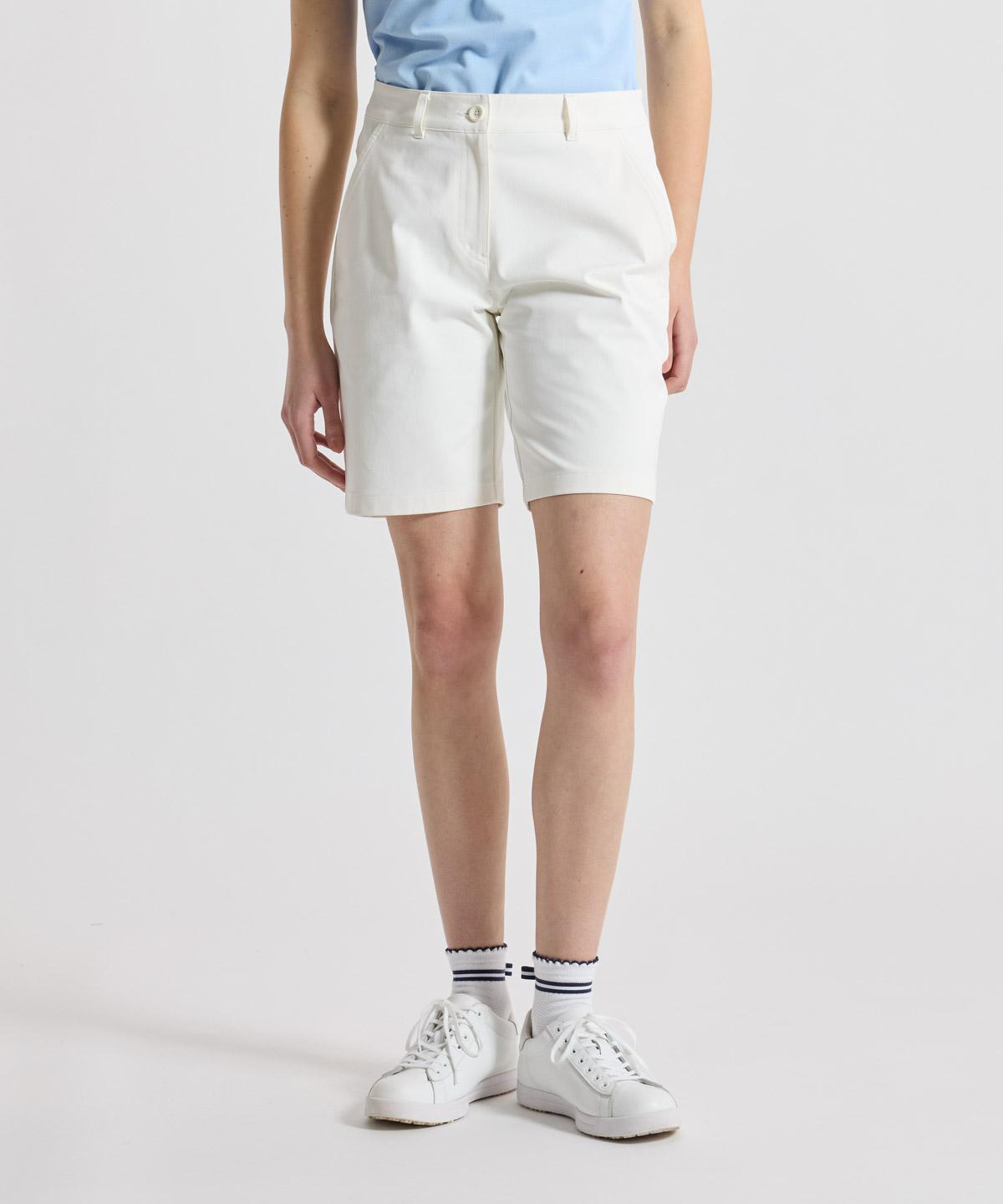 【公式】マンシングウェア Munsingwear Munsingwear's WHITEハーフパンツ ホワイト レディース 女性 2WAYストレッチ 透け防止 ショートパンツ ボトムス ゴルフ 2026年春夏モデル MG6SHP02L