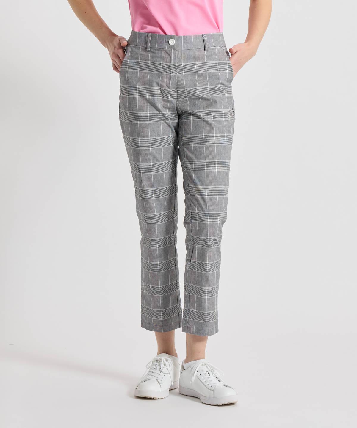 【公式】マンシングウェア Munsingwear 先染めチェック9分丈パンツ チェック柄 レディース 女性 ストレッチ ゴルフ おしゃれ 2026年春夏モデル MG6SLP32L|デサント公式通販 店