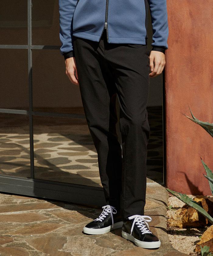 【公式】ランバン スポール LANVIN SPORT 6Dテーパードウエストストレッチパンツ メンズ 男性 UVカット UPF50+ 2WAYストレッチ ボトムス テーパード 無地 カジュアル ゴルフ 2026年春夏モデル VG6SLP21M