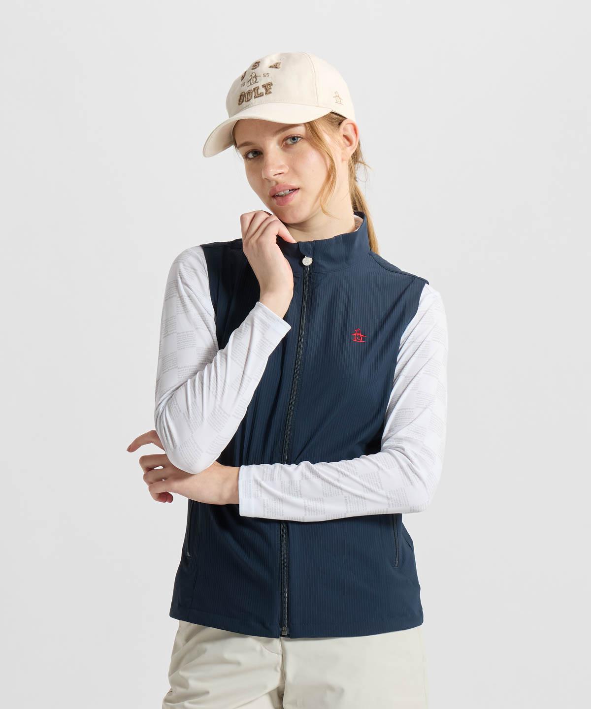 【堅苦しさ】マンシングウェア MUNSINGWEAR エンボスアウターベスト フルジップ レディース 亭主もち はっ水 2WAY伸ばすこと より良い ゴルフ 運動競技 2026年春夏ひな形 MG6SVE31L