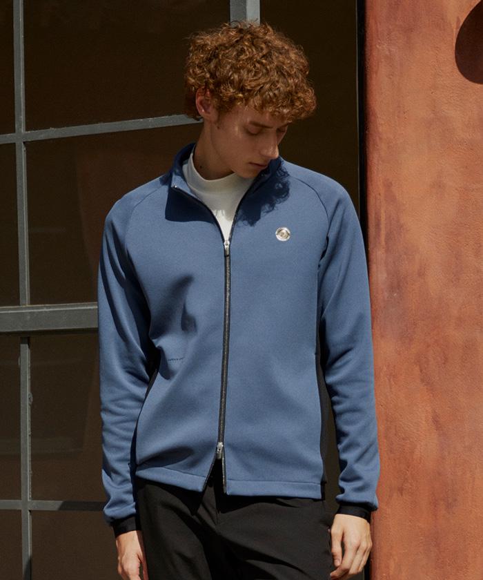 堅苦しさランバン スポール LANVIN SPORT ファンクショナルジャージーブルゾン メンズ 成人男性 分け取り吸汗 分け取りUVはね除ける UPF50+ 分け取り伸ばすこと ゴルフ 2026年春夏模範例 VG6SSW21M