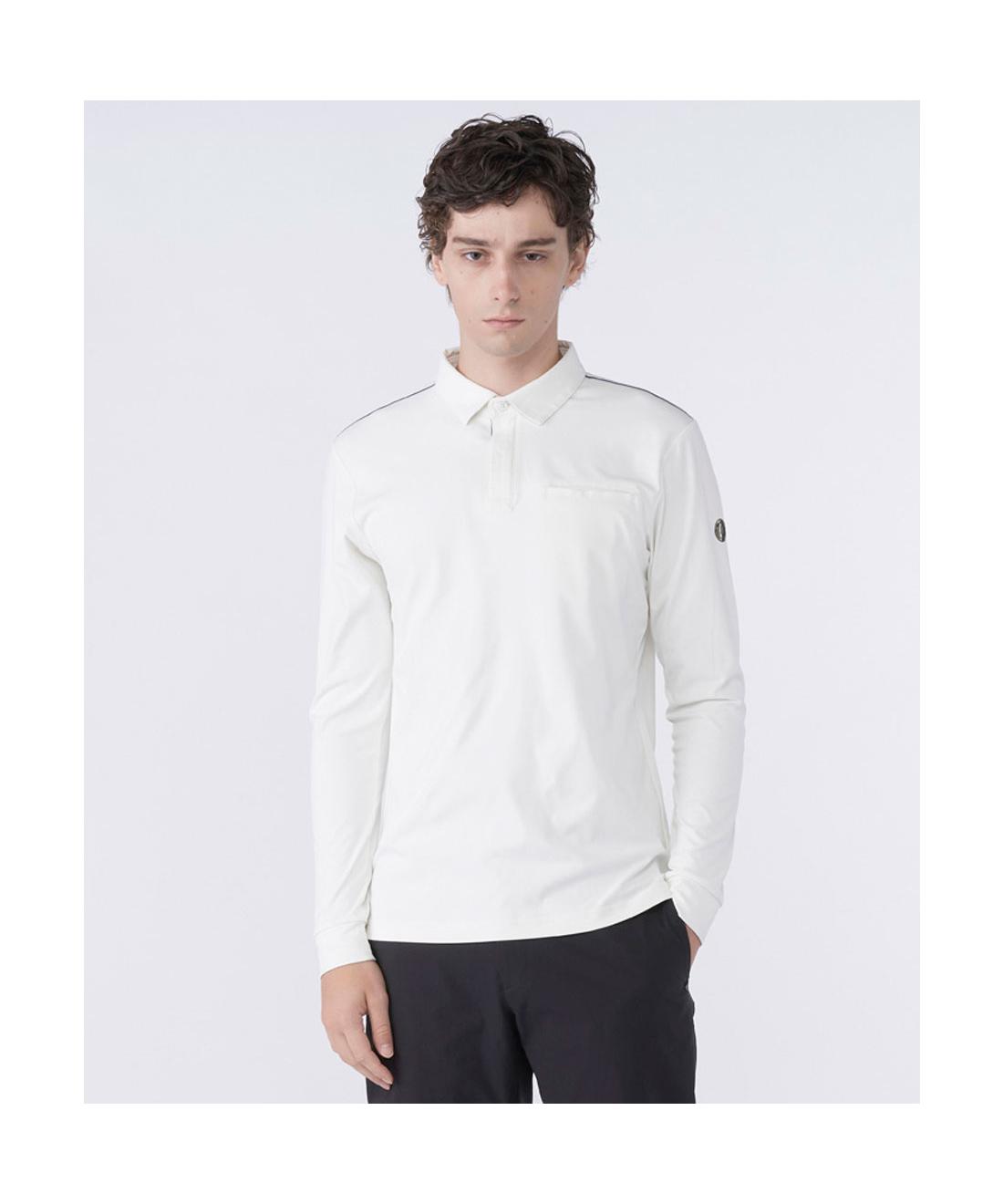 【堅苦しさ】ランバン スポール LANVIN SPORT スムースストライプエンボス長袖プルオーバー メンズ 成人男性 吸汗速乾 UV撥ねのける UPF50+ 伸ばすこと DESCENTE ECO スポーツシャツ プルオーバー ゴルフ 2026年春夏ひな形 VG6SLS21M