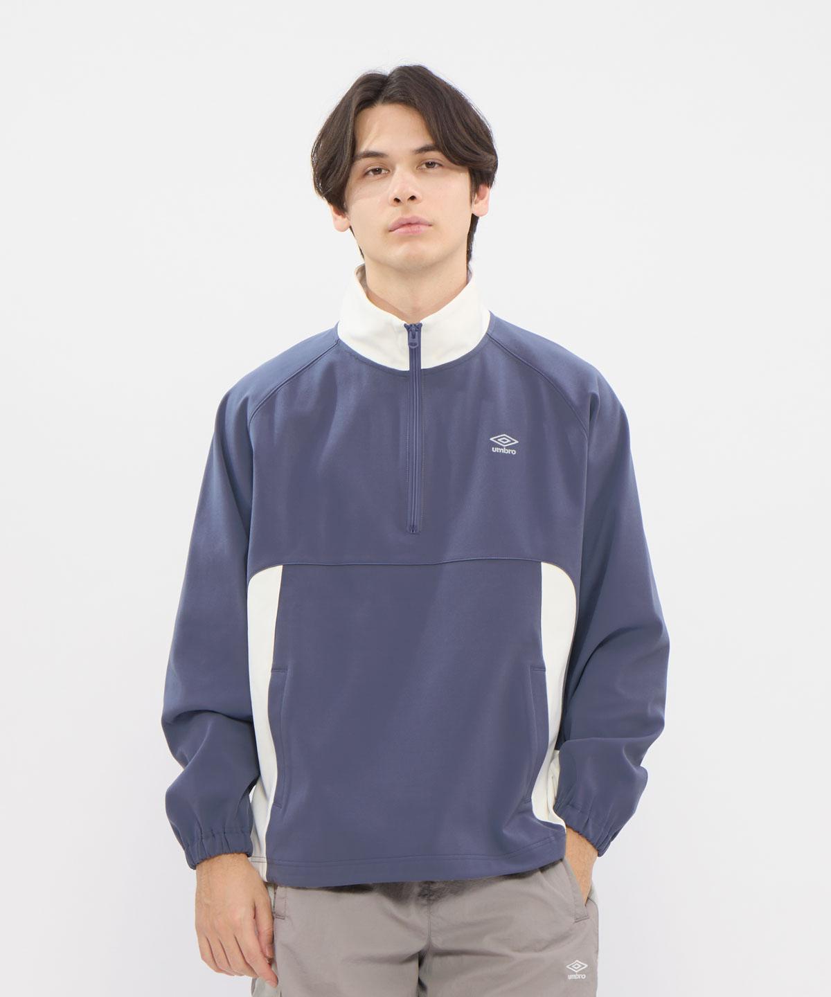 【堅苦しさ】アンブロ umbro 【AWAY DAYS】ハーフジップトップ ご覧なさる 民族大移動 掻きならす 厚地の外套大きさ ゆったり メンズ 成人男性 吸汗 蹴球 蹴球 運動競技 ブランド名 2026年春夏模範例 UF6SFL21M
