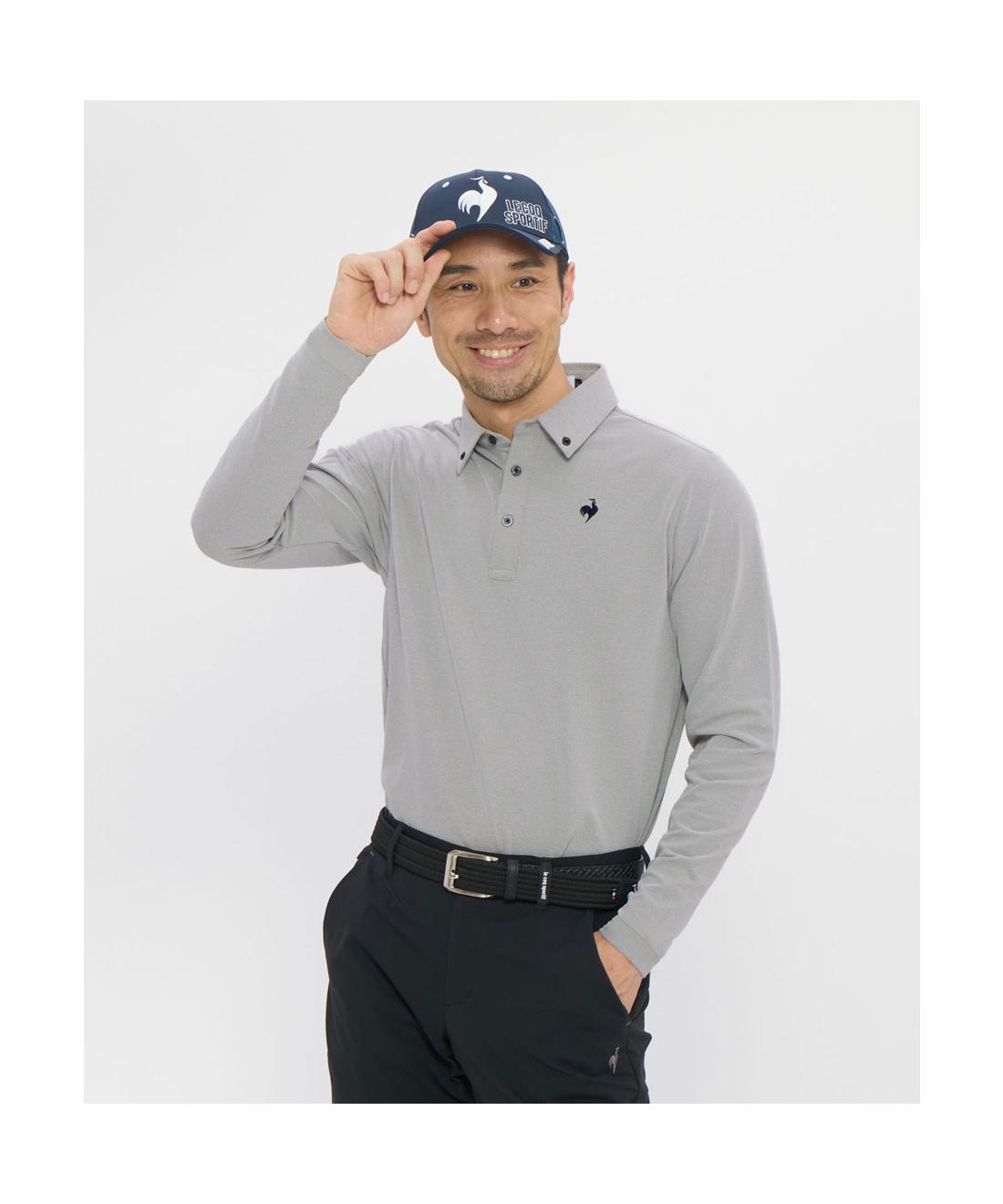 【公式】 ルコックスポルティフ ゴルフ le coq sportif golf DAILY ベーシック長袖ボタンダウンシャツ メンズ 男性 吸汗速乾 ストレッチ UVカット UPF50 遮熱 ゴルフ 2026年春夏モデル LG6SLS02M