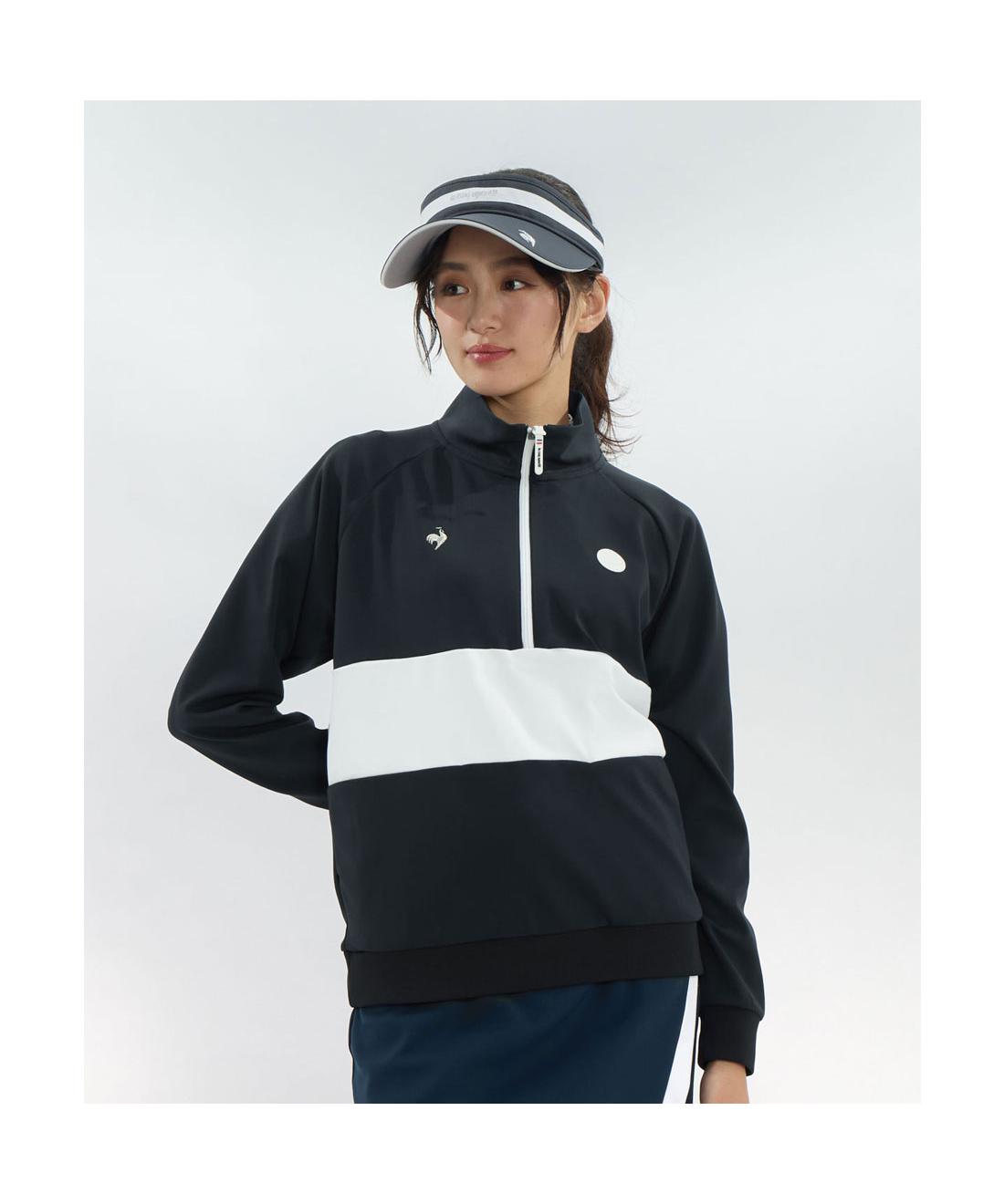 【堅苦しさ】 ルコックスポルティフ ゴルフ le coq sportif golf ハーフジップスウェット レディース お上さん 吸汗速乾 伸ばすこと UVとり捨てる UPF50 遮熱 Sunscreen NIR ゴルフ 運動競技 2026年春夏青写真 LG6SSW00L