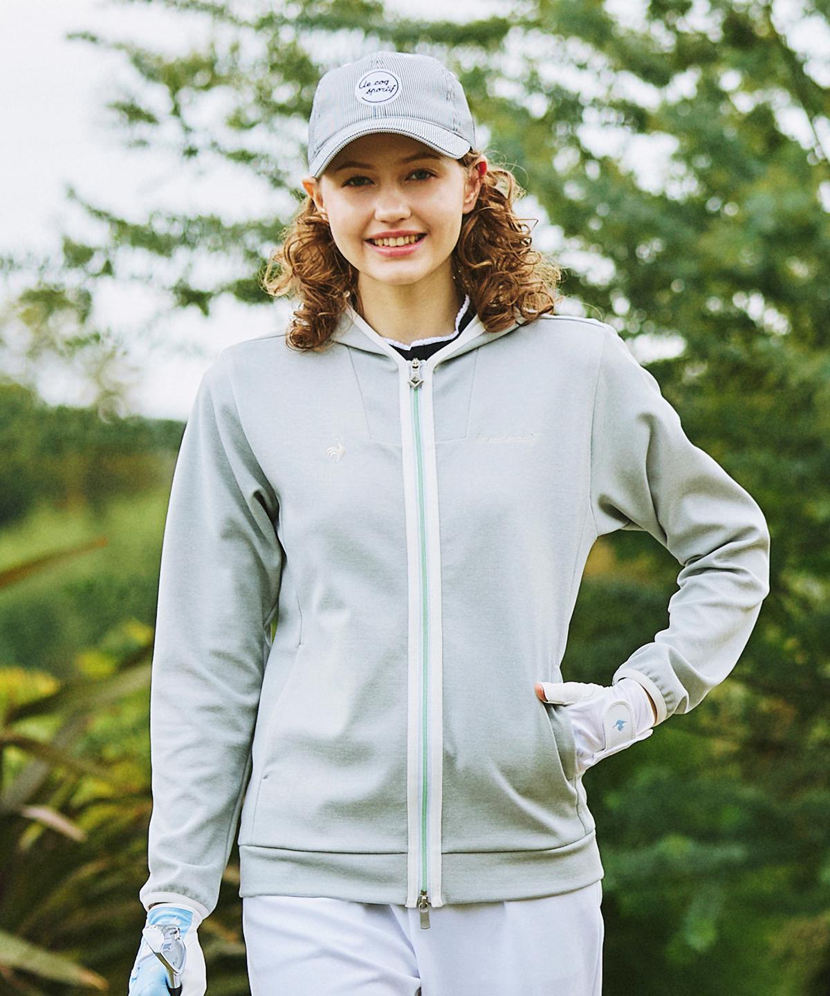 【堅苦しさ】 ルコックスポルティフ ゴルフ le coq sportif golf フルジップフーディースウェット レディース お上さん 吸汗速乾 伸ばすこと UVとり捨てる UPF50 遮熱 ゴルフ 2026年春夏青写真 LG6SSW50L