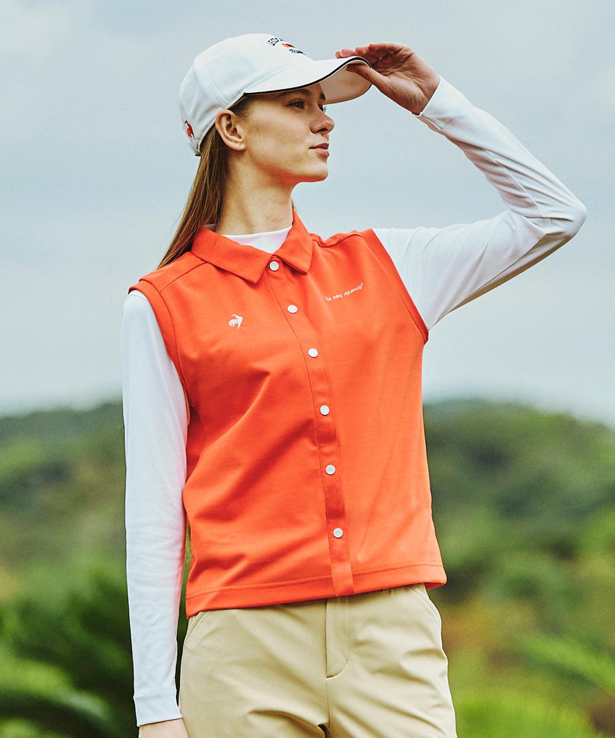 【堅苦しさ】 ルコックスポルティフ ゴルフ le coq sportif golf スウェットベスト＋アンダー仕掛ける レディース お上さん 吸汗速乾 伸ばすこと UVとり捨てる UPF50 Sunscreen NIR 遮熱 ゴルフ 2026年春夏青写真 LG6STZ00L