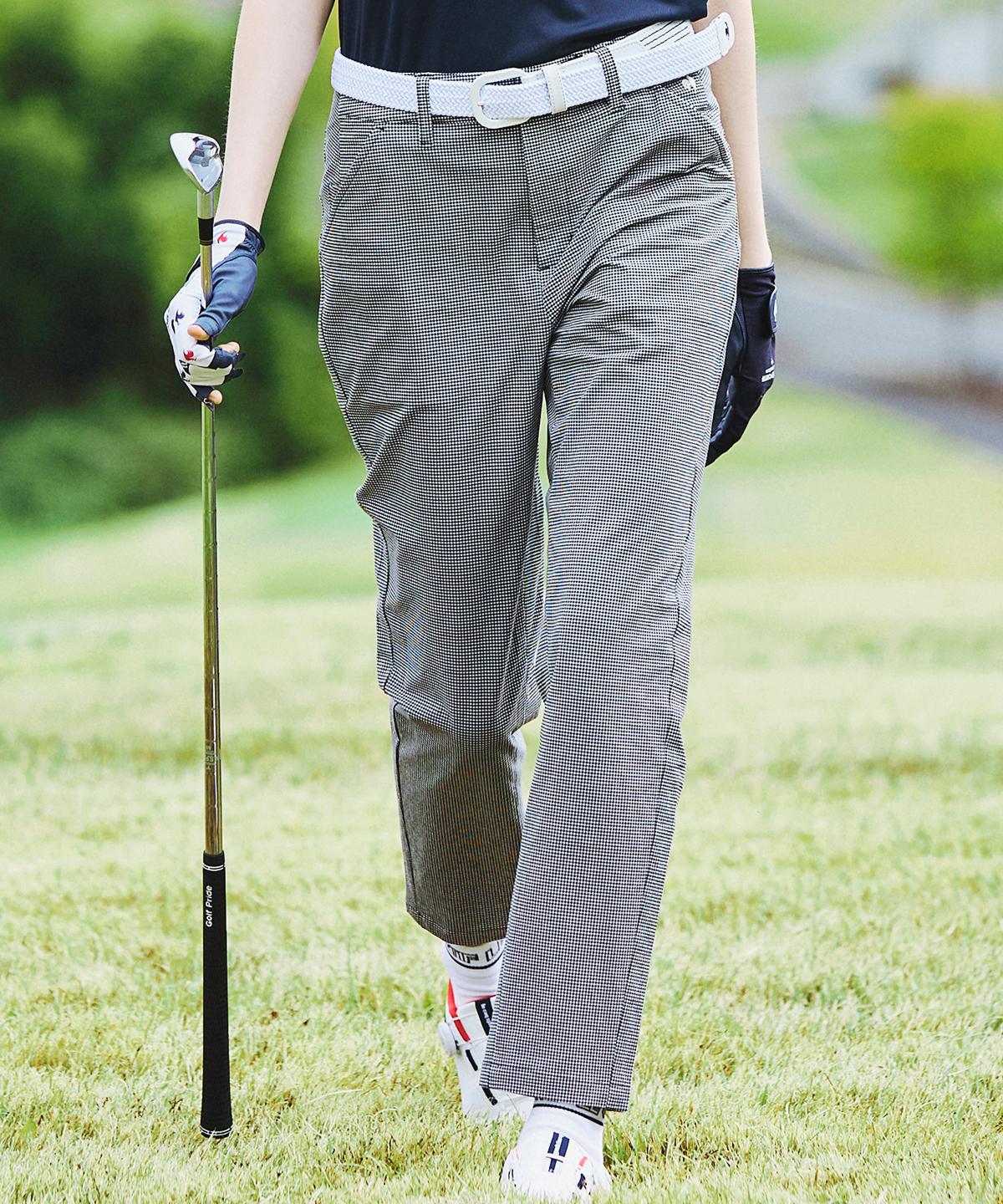 【公式】 ルコックスポルティフ ゴルフ le coq sportif golf チェック柄9分丈パンツ レディース 女性 吸汗 2WAYストレッチ UVカット UPF50 遮熱 Sunscreen NIR ボトムス ゴルフ 2026年春夏モデル LG6SLP55L