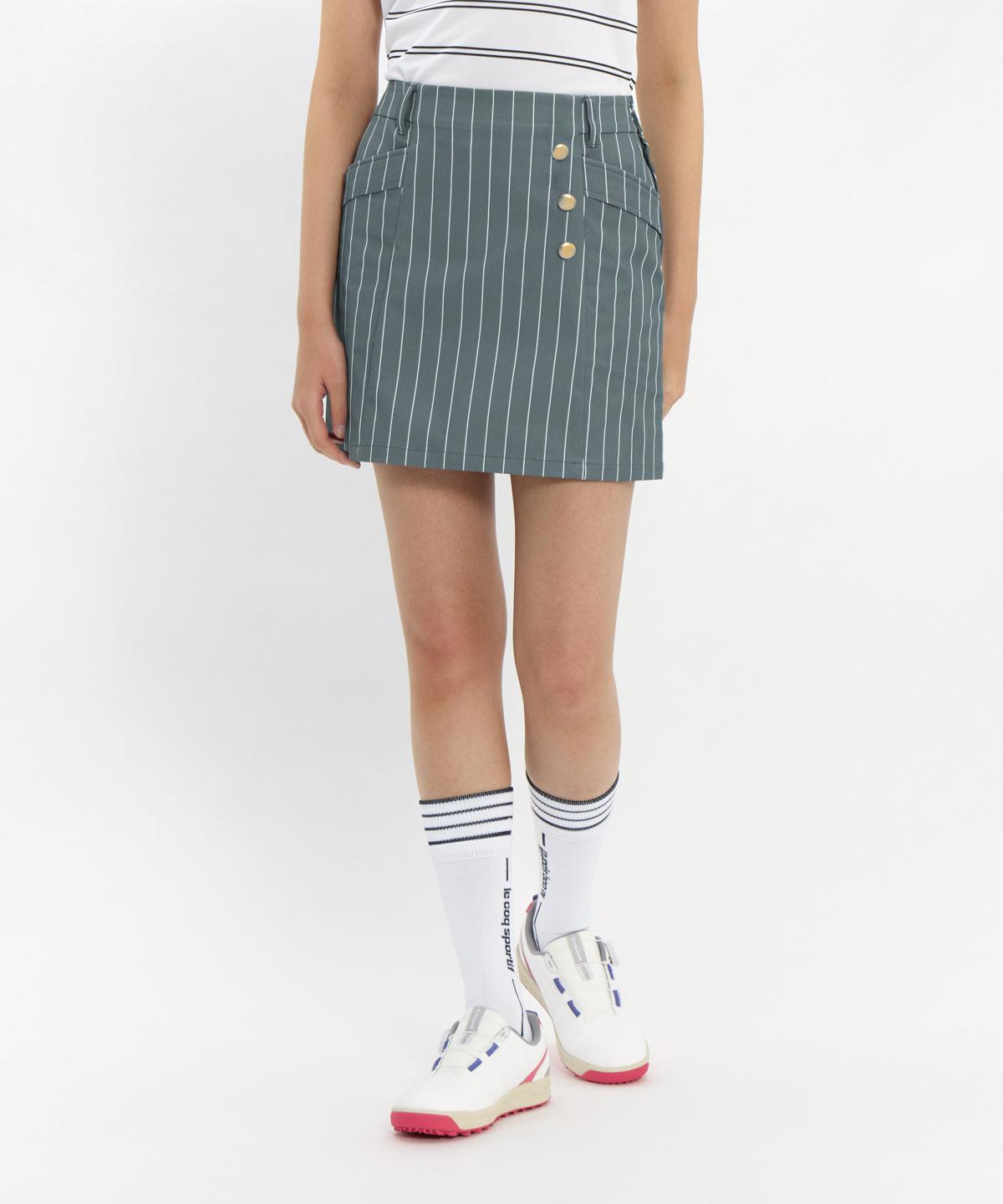 【公式】 ルコックスポルティフ ゴルフ le coq sportif golf ストライプスカート レディース 女性 吸汗速乾 ストレッチ UVカット UPF50+ 遮熱 Sunscreen NIR ゴルフ 2026年春夏モデル LG6SSK01L 12,100円