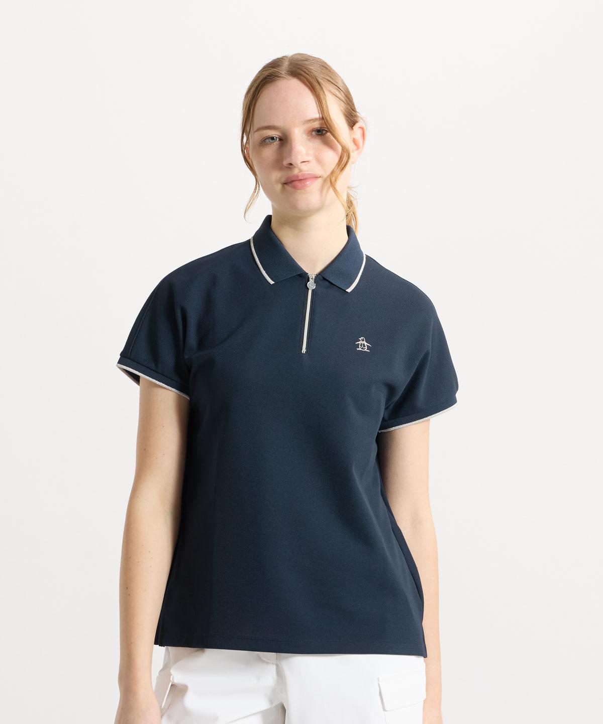【公式】 マンシングウェア MUNSINGWEAR ドルマンスリーブ半袖ポロシャツ レディース 女性 吸汗速乾 ストレッチ UVカット Sunscreen NIR 遮熱 ゴルフ 2026年春夏モデル MG6SHSX2L｜デサント公式通販　店