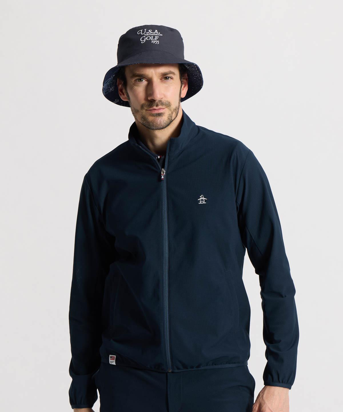【堅苦しさ】 マンシングウェア MUNSINGWEAR ドットメッシュフルジップカットソー 羽織 軽さ メンズ 成人男性 吸汗速乾 伸ばすこと ゴルフ 今めかしい 運動競技 2026年春夏ひな形 MG6SSWX1M