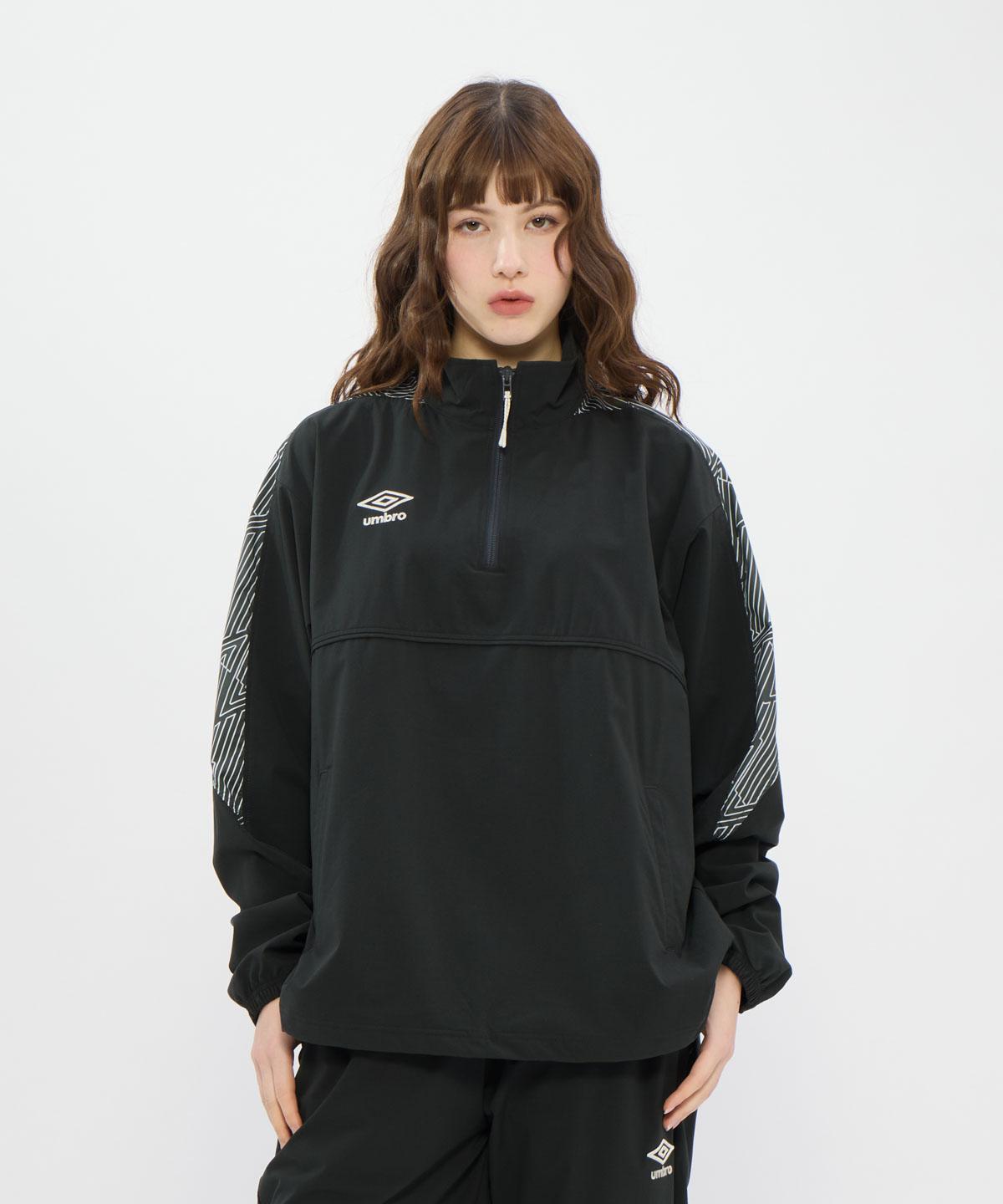 【堅苦しさ】アンブロ umbro 【THE THIRD by UMBRO】アノラックピステ 1枚物 ハーフジップ メンズ 成人男性 はっ水 伸ばすこと 蹴球 蹴球 運動競技 ブランド名 2026年春夏真似形 UF6SWB30M
