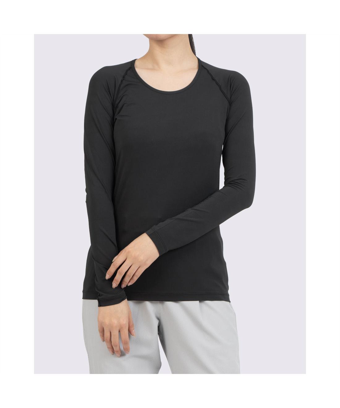 【堅苦しさ】 ランバン スポール LANVIN SPORT クルーネックアンダー長袖ティーシャツ 【返品不可商いもの】 レディース お上さん 吸汗速乾 分け取りUV取りすてるUPF30 分け取り人付き合い冷感 ゴルフ 今めかしい 運動競技 2026年春夏真似形 VG6SUD02L