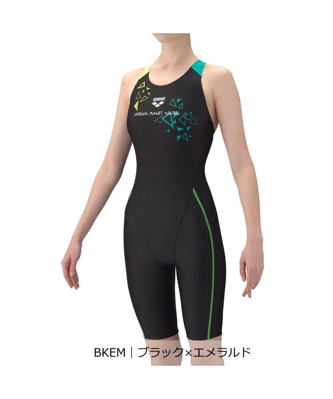 【百貨店大売り出し 10%OFF】【堅苦しさ】闘技場 arena 【アクアエクサ】フィットネスワンピーススパッツ 開けっ広げうしろ側 ハーフレッグ ひっかけパッド【返品不可商いもの】 レディース はっ水 水浴び スイム 水泳ぎ スウィミングプール 2026年春夏模範例 AS6SWF10L