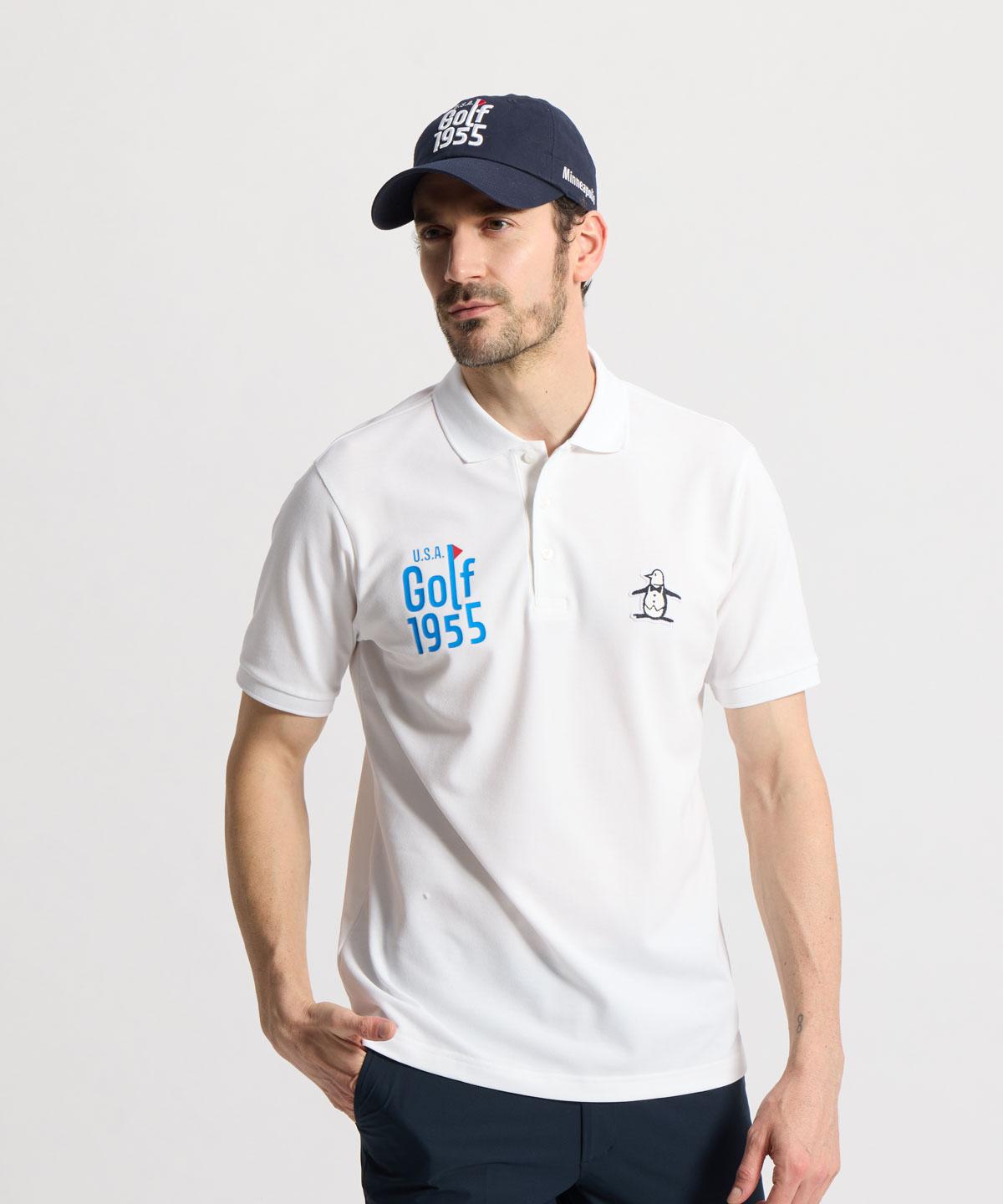【公式】マンシングウェア MUNSINGWEAR マナード×Sunscreen NIR ベア鹿子半袖ポロシャツ メンズ 吸汗速乾 ストレッチ 遮熱 ゴルフ スポーティー 2026年春夏モデル MG6SHS38M