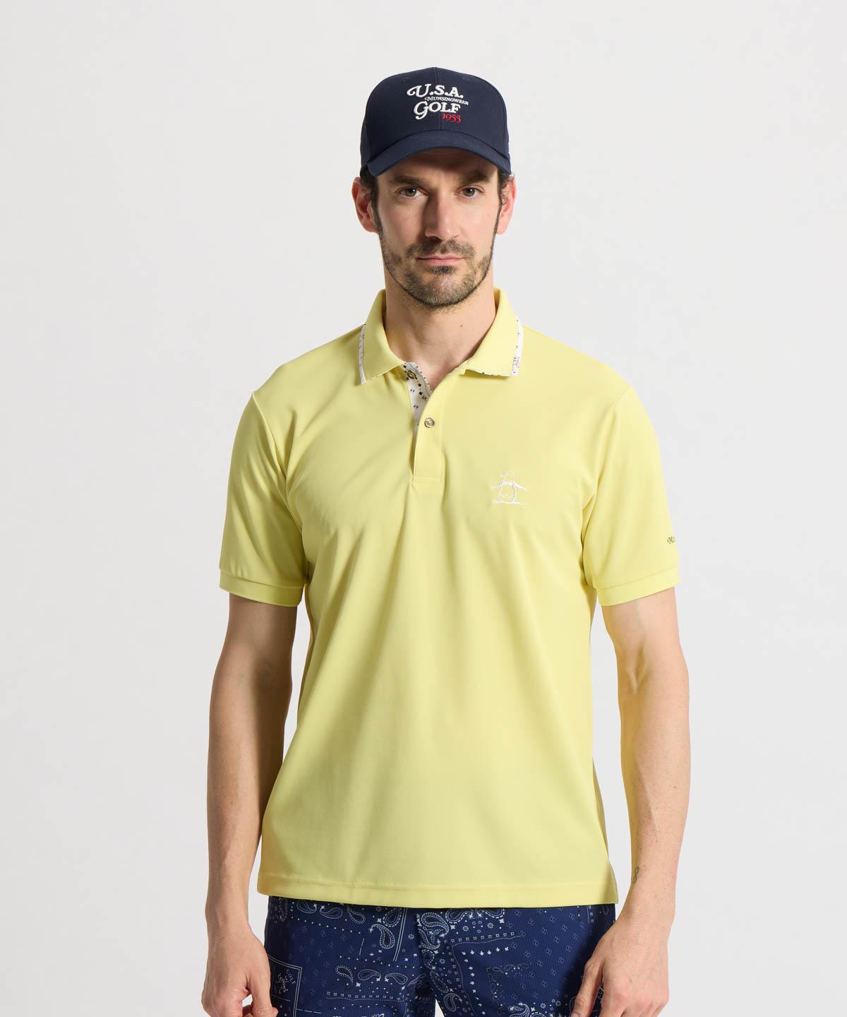 【公式】マンシングウェア MUNSINGWEAR 高通気半袖ポロシャツ バンダナ柄 メンズ インナー 吸汗速乾 ストレッチ おしゃれ ゴルフ 2026年春夏モデル MG6SHS44M|デサント公式通販 店