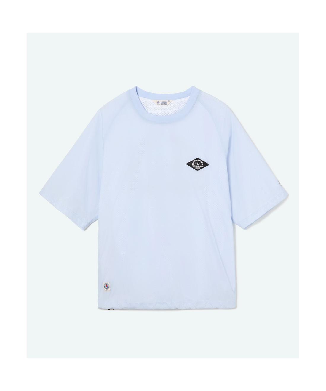 【公式】ペンギン バイ マンシングウェア penguin BY MUNSINGWEAR スケルトン クルーネックピステシャツ 半袖 ユニセックス 撥水 ストレッチ ゆったり ゴルフ 2026年春夏モデル MU6SJK05M｜デサント公式通販　店