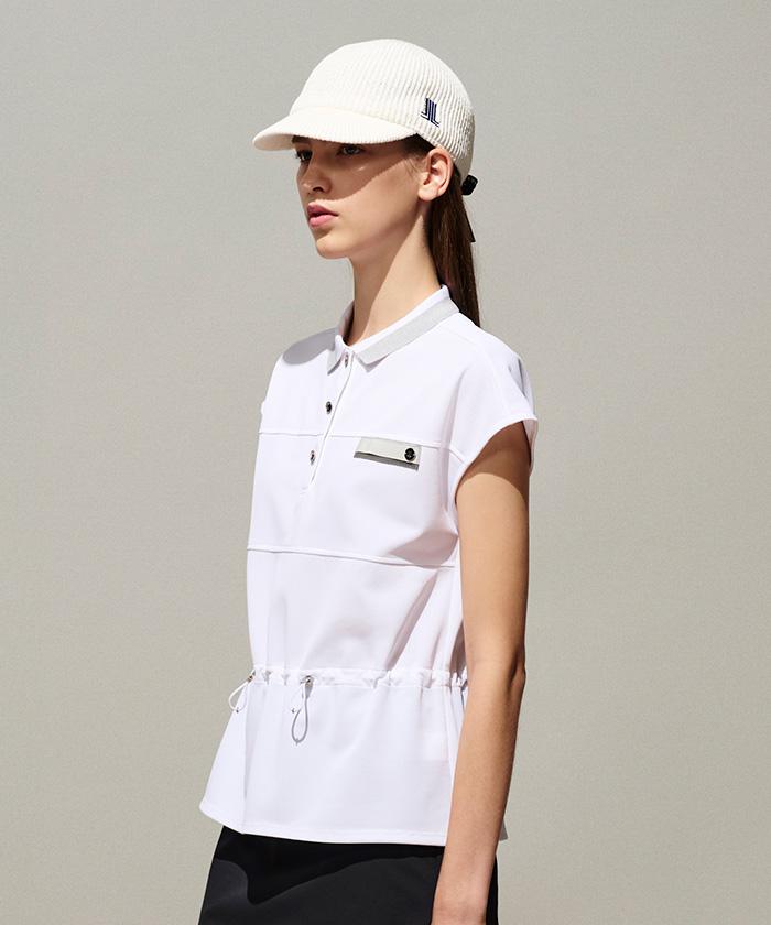 【堅苦しさ】ランバン スポール LANVIN SPORT フレンチ衣袂半袖スポーツシャツ Sunscreen NIR レディース 吸汗速乾 遮熱 UV取りすてる ゴルフ 2026年春夏真似形 VG6SHS74L
