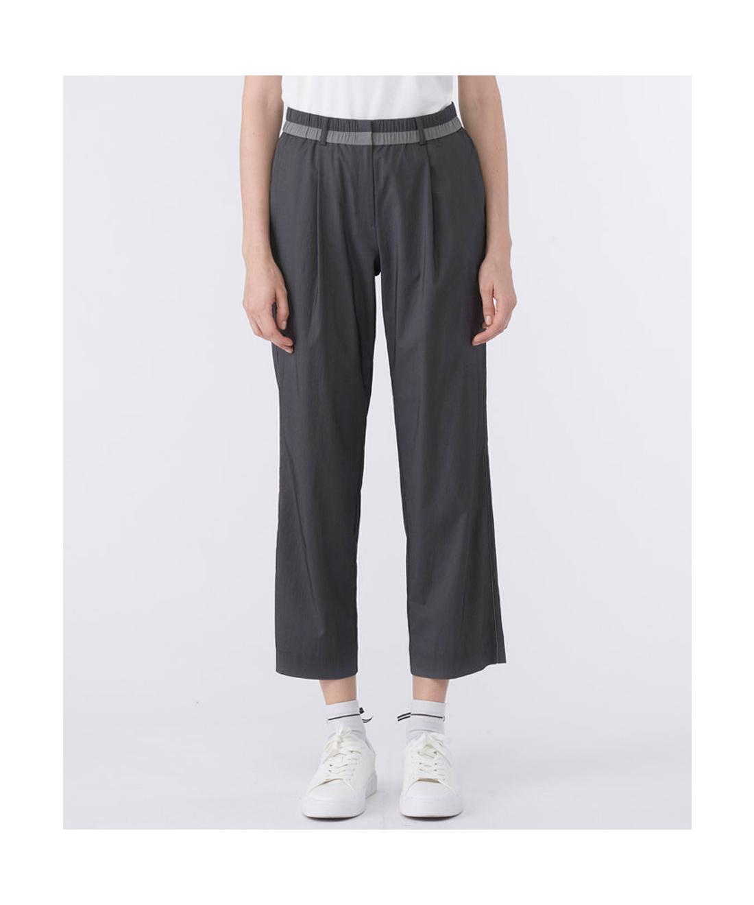 【公式】ランバン スポール LANVIN SPORT ウエストギャザー9分丈パンツ 1タック レディース 2WAYストレッチ ウエストストレッチ ゴルフ 2026年春夏モデル VG6SLP71L|デサント公式通販 店