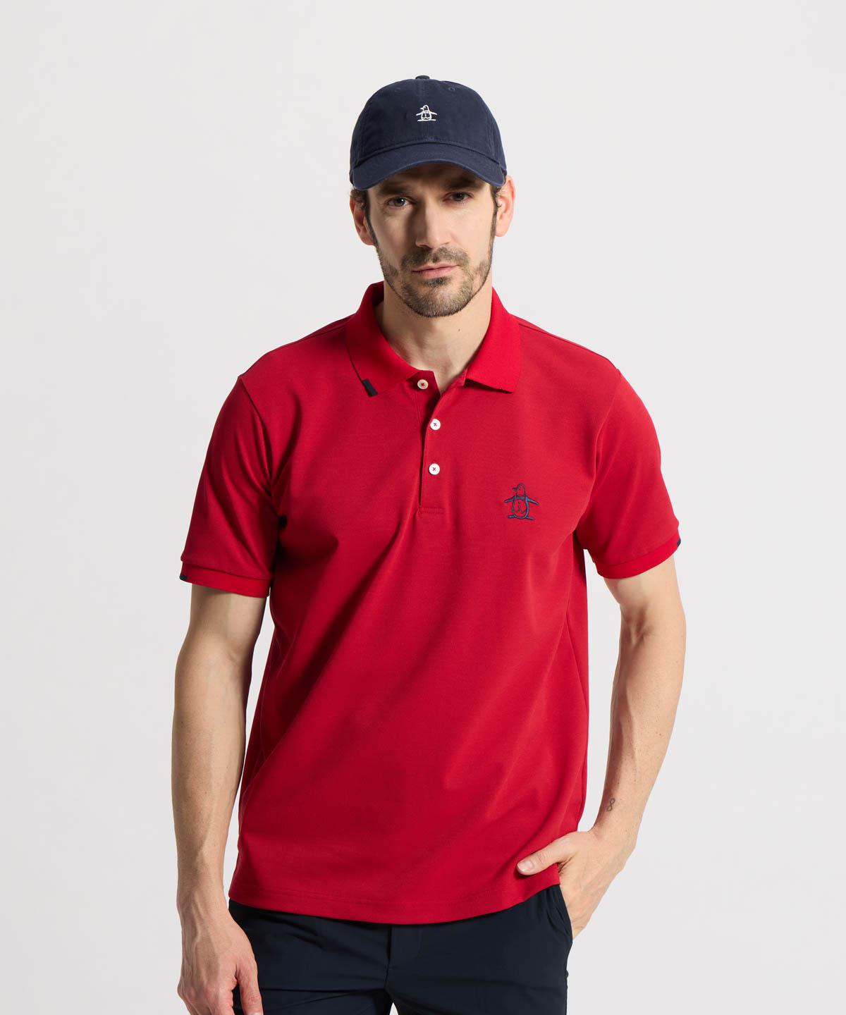 【マンシングウェア】マンシングウェア MUNSINGWEAR フィラシスベア鹿の子半袖スポーツシャツ_MG6SHS26M