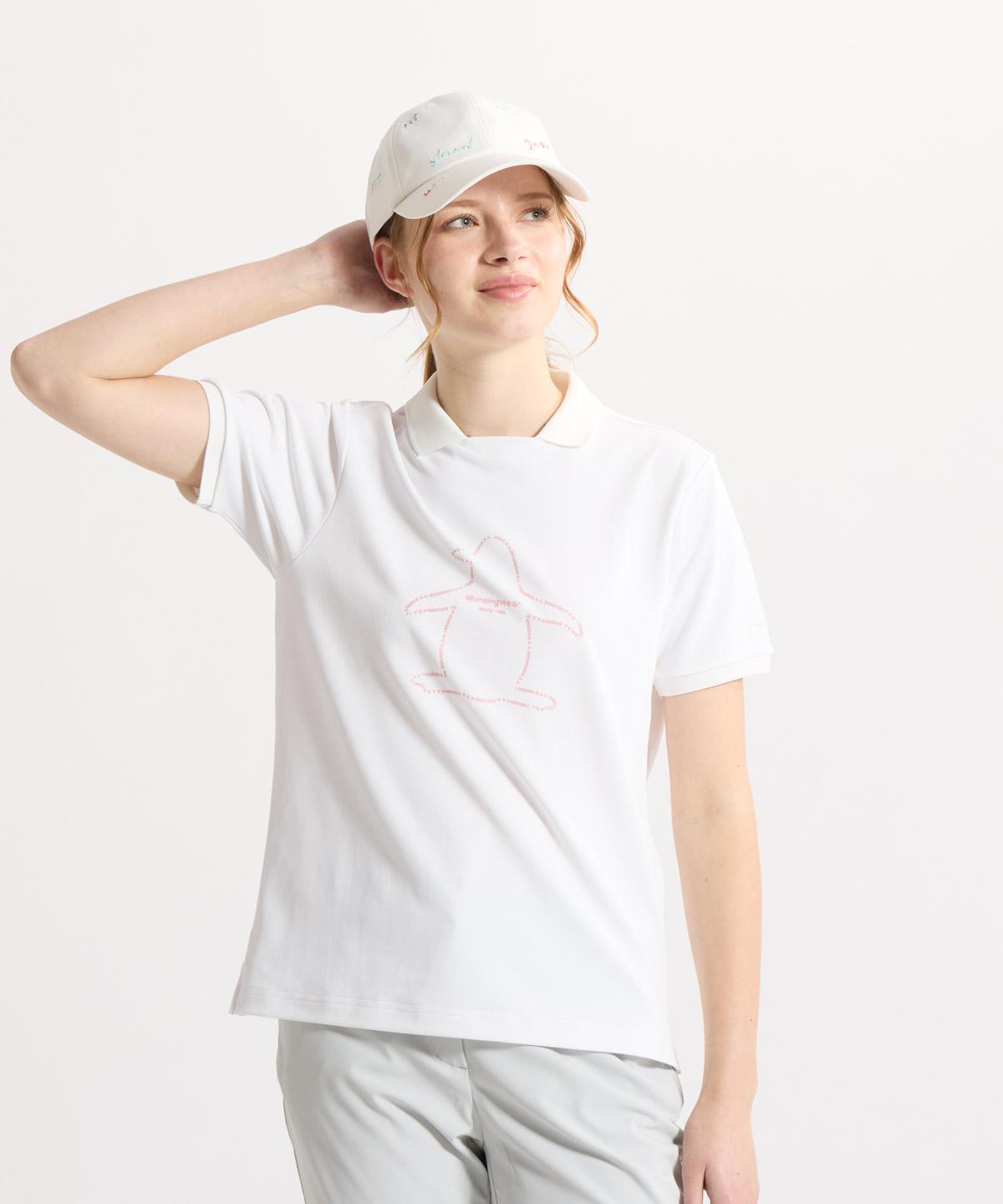 【公式】マンシングウェア MUNSINGWEAR Sunscreen NIR ペンギンシルエットプリント半袖ポロシャツ レディース 吸汗速乾 ストレッチ 遮熱 UVカット 肌面ドライ ゴルフ 2026年春夏モデル MG6SHS48L｜デサント公式通販　店