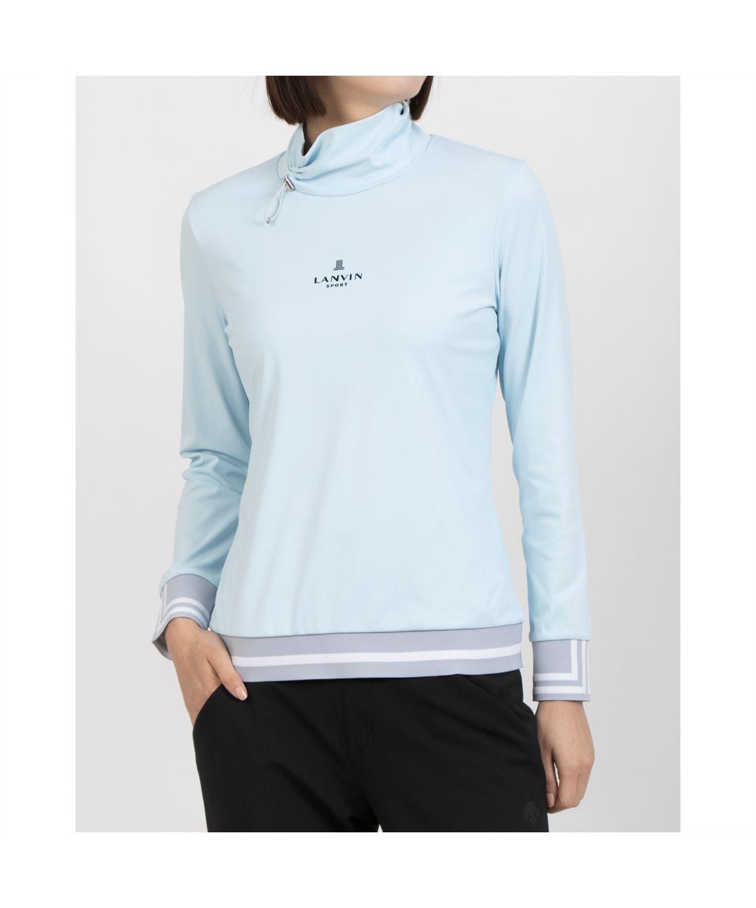 【公式】ランバン スポール LANVIN SPORT ハイネック長袖シャツ レディース 女性 吸汗速乾 UVカット UPF50+ ストレッチ 防風 インナー ゴルフ スポーティー 2025年秋冬モデル VG5FLS92L|デサント公式通販 店