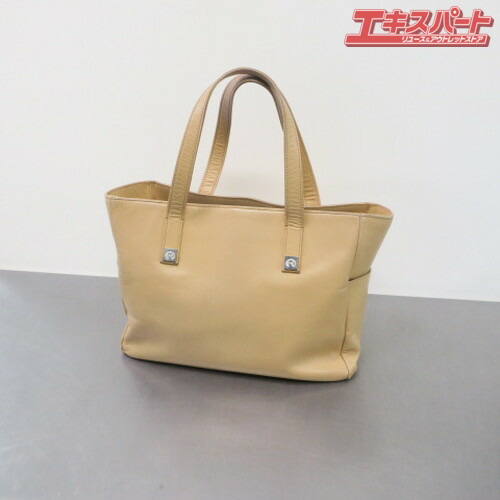 ROCHAS ロシャス ハンドバッグ トートバッグ 牛革 ベージュ 前橋店【中古】