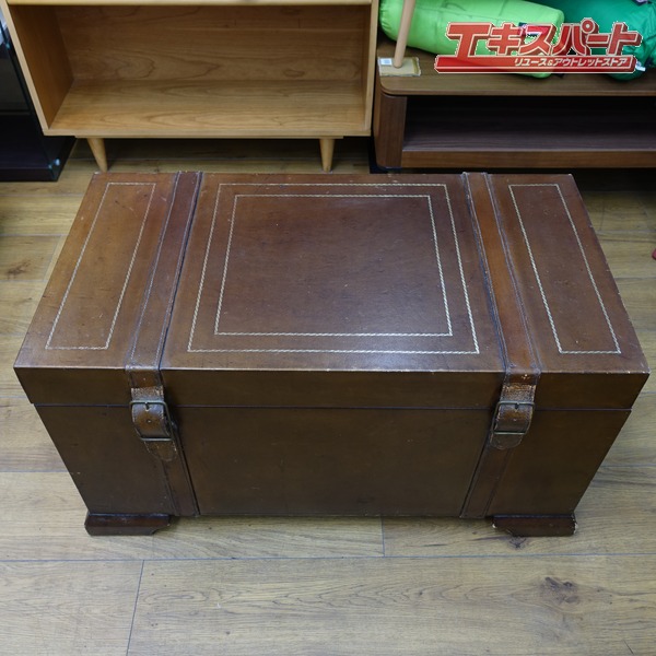 アンティーク トランク風BOX 輸入雑貨 センターテーブルとしても使える！辻堂店【中古】 23,602円