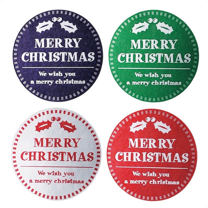 クリスマス シール おしゃれ ギフトシール Merry Christmas 金