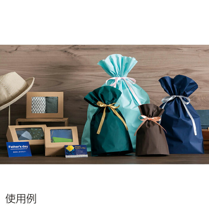 梨地リボン付ギフトバッグ ダークグリーン 24cm 枚高級感のある梨地素材を使ったリボン付き巾着ギフトバッグ ダークグリーンの袋にゴールドのリボン付き 底マチがあります ラッピング 袋 かわいい おしゃれ ギフト 不織布 巾着 Marcsdesign Com