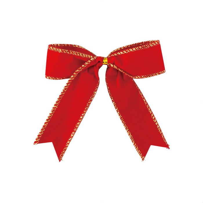 楽天市場】【12個入り】リボンオーナメントセット 小 ゴールド・レッド