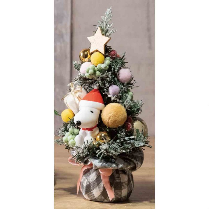 楽天市場 24cm ミニツリー スヌーピー ピンクリボン 1個愛され続けるキャラクター スヌーピーがミニツリーにのっています クリスマスツリー 飾り 装飾 雑貨 オブジェ スヌーピー ストア エキスプレス 楽天市場店