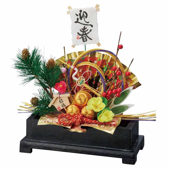 Amazon | 門松鏡餅タイトル 95cm両面 【 正月天井飾り 正月飾り