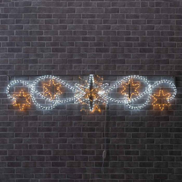 楽天市場】イルミネーション モチーフライト welcome 大型 120×25cm