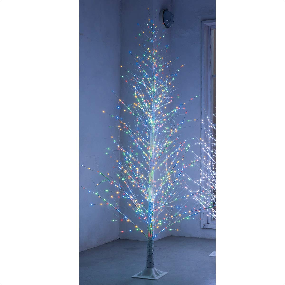 クリスマスツリー シラカバの木 光る LEDライト イルミネーション クリスマスツリー シラカバの木 光る LEDライト