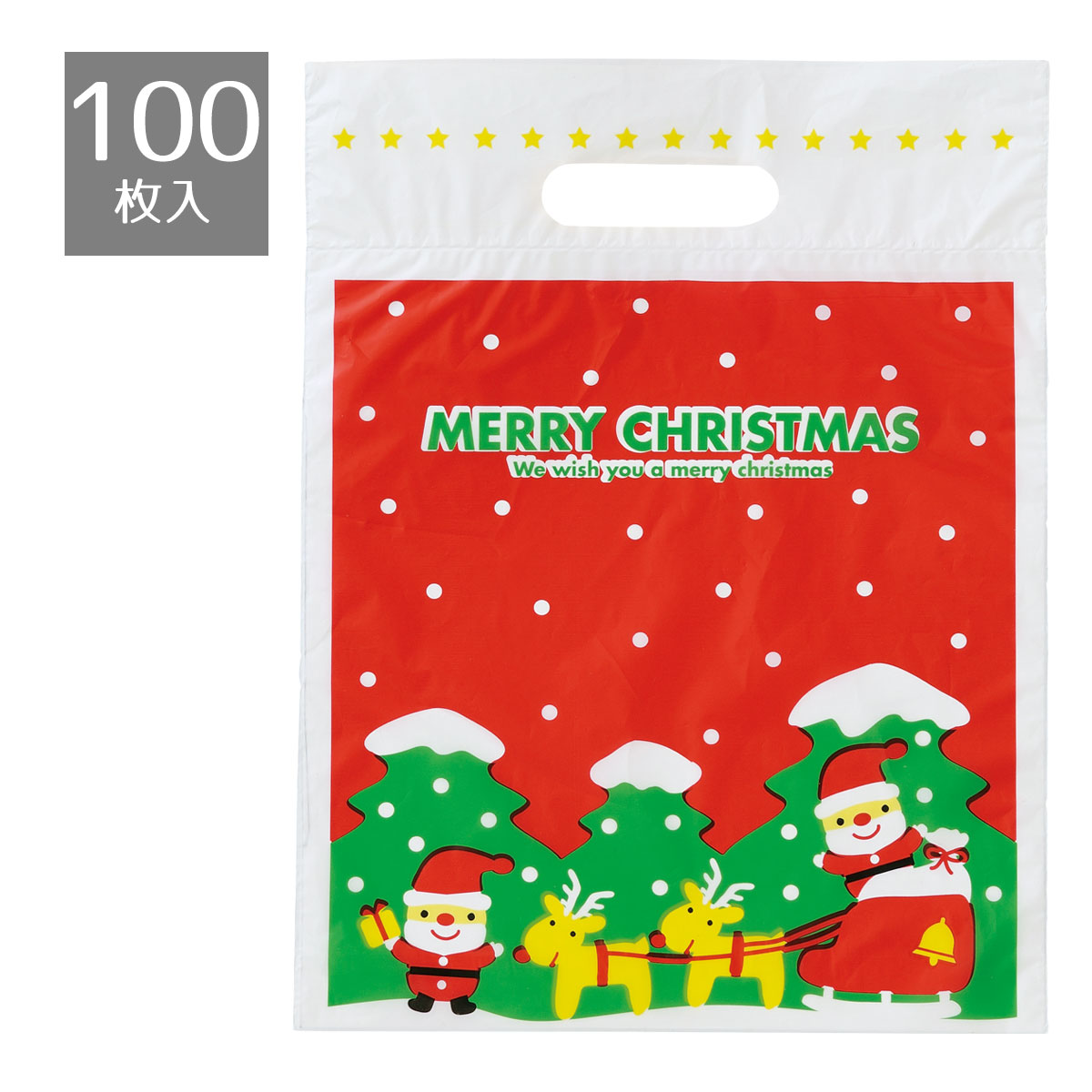 ⭐︎さま専用（クリスマスラッピング付き） 楽天市場】100枚 Mサイズ W270×H360×D60mm ミニサンタ