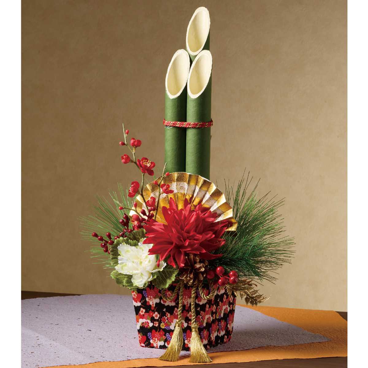 楽天市場】【5%OFFクーポン有り！楽天SS期間中♪】彩竹門松 高さ60cm 1