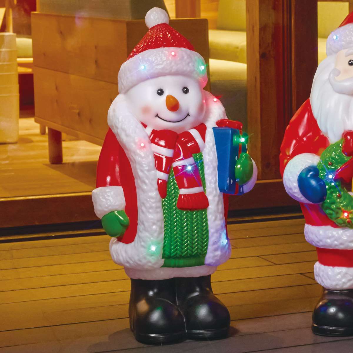 楽天市場】LEDクリスタルモチーフ ビッグスノーマン 高さ155cm 1台