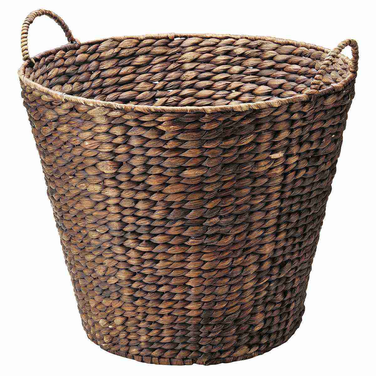 楽天市場】PP製バスケット ブラウン 1個取っ手付きのPP製バスケット