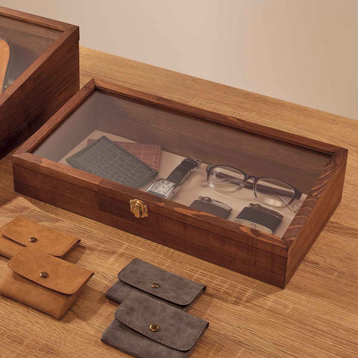 楽天市場】ウォールナット アクセサリーケース L 木製 ラルース La Luz