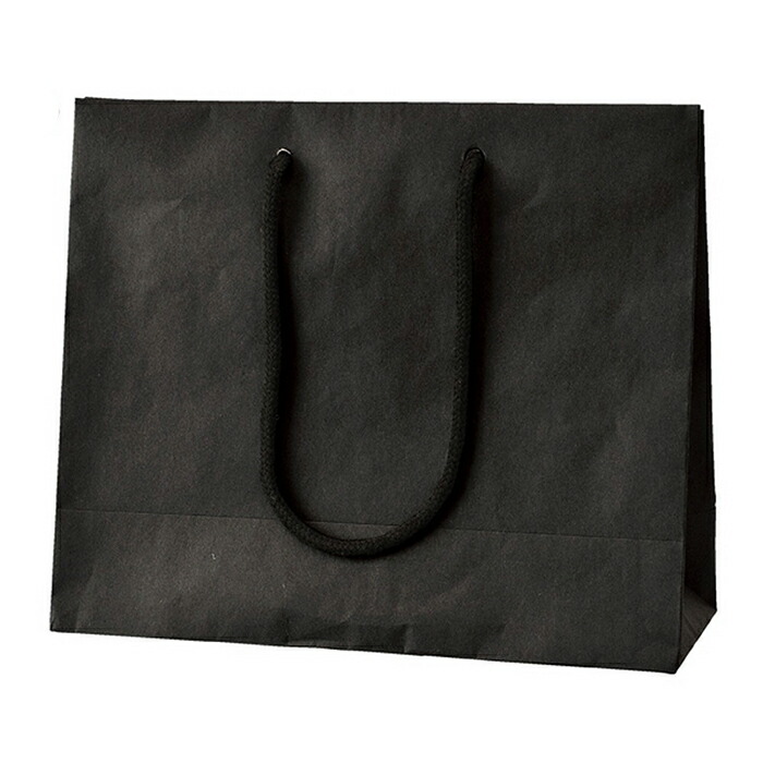 【5%OFFクーポン券有り！6月9日極限点】【100枚入り口・入口】合切袋紙袋 黒 26×10×22糎紙袋 袋 今めかしい お役目用 手提げ ラッピング 差し上げ物 黒