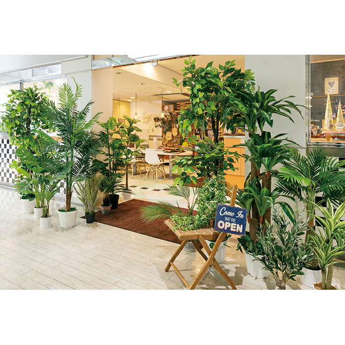 フェイクグリーン 観葉植物 フェイク 人工観葉植物_人工樹木 H150cm ベンジャミングリーン 1台_61-780-34-1_8724-847