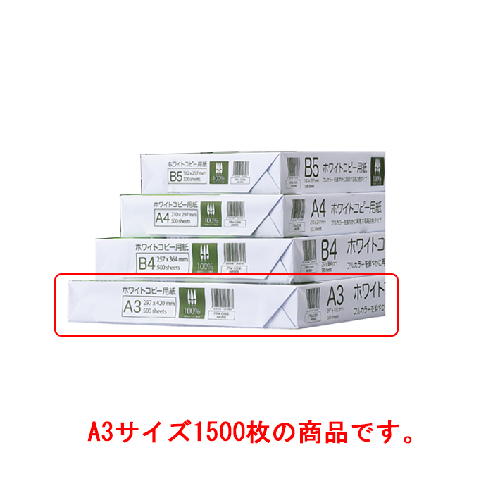 送料無料/新品 コピー用紙 A3 2500枚 500枚×5冊 高白色 discoversvg.com