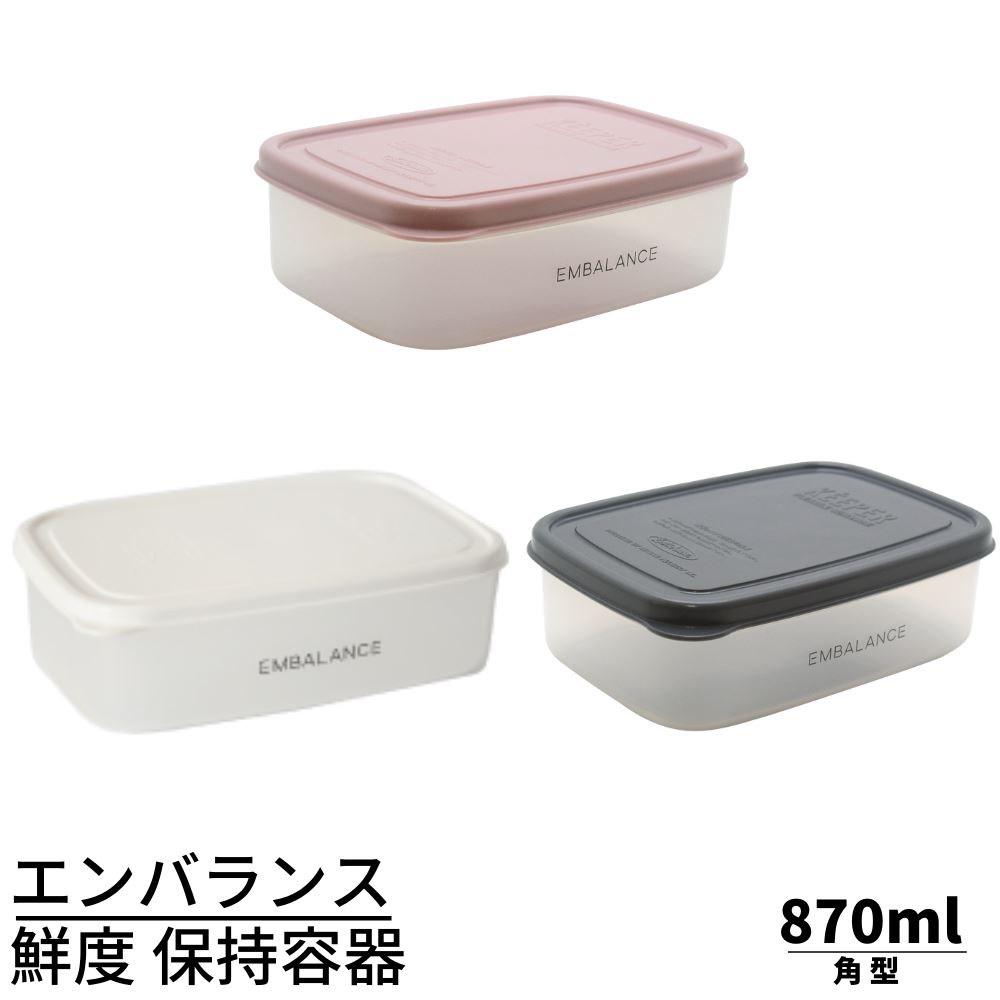 エンバランス レクタングルコンテナXL2100ml（ザル付き