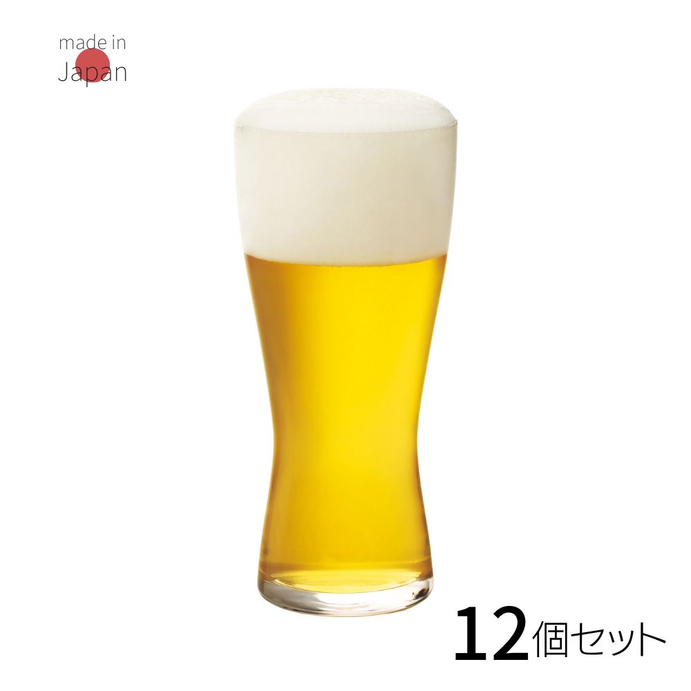 ビールグラス 薄吹き ビアグラス M 310ml 12個セット | グラス コップ タンブラー カップ ガラス ガラスコップ お酒 ビール ビールグラス 香り ガラス 日本製 おしゃれ かわいい ガラス食器 プレゼント 贈り物 誕生日 石塚硝子 アデリア 雑貨 食洗機対応 薄口